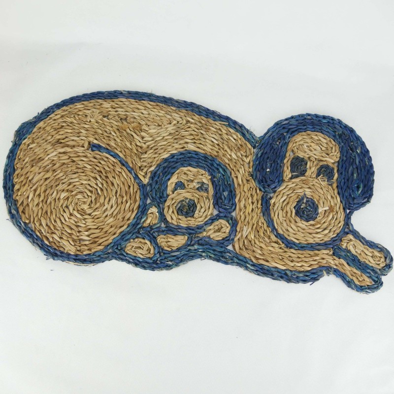Vegan Friendly Seagrass Dog with Puppy Mat