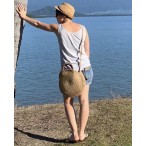 Vegan Friendly "Geena" Round Jute Fashion Bag