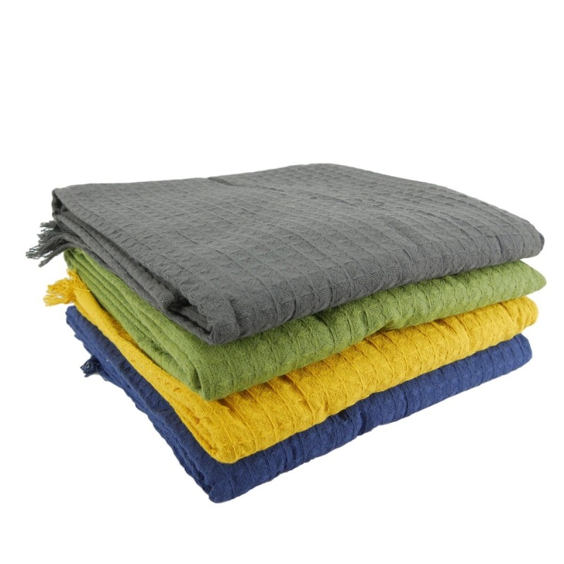 SPECIAL - Set of 4 Organic Cotton Waffle Throws