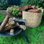 Vegan Friendly Water Hyacinth Natural Square Storage Baskets in a Set of 3