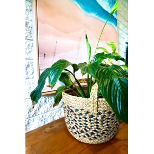 Vegan Friendly Medium Round Seagrass Baskets Set of 3