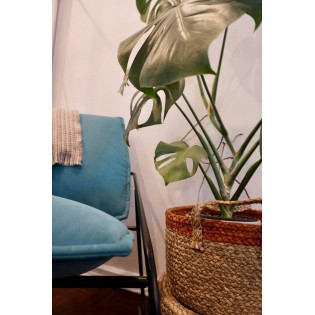 "NEW" Vegan Friendly Large Round Seagrass Baskets Set of 4