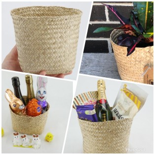 Vegan Friendly Small Flat Seagrass Basket