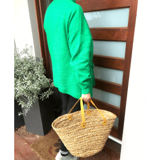 BUNDLE 2 - Eco-Friendly Basket Bundle – Leather Handle Oval, Flat Seagrass & Vegan Net Bag