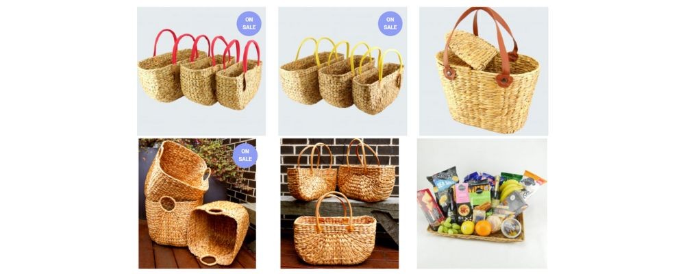 Water Hyacinth Baskets — An Attractive Alternative for Plastic Bags